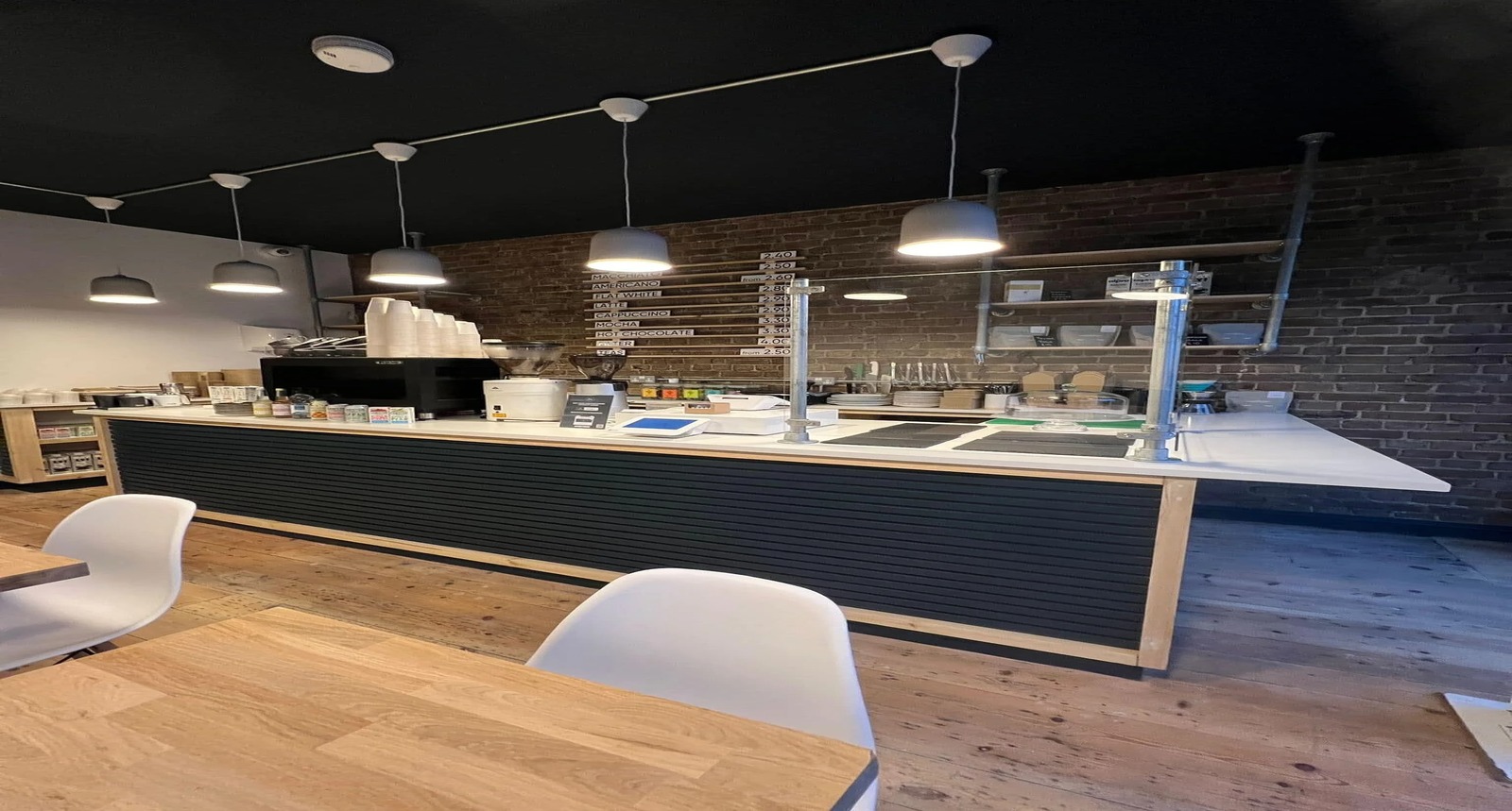 Commercial café fit-out and construction project in central Brighton