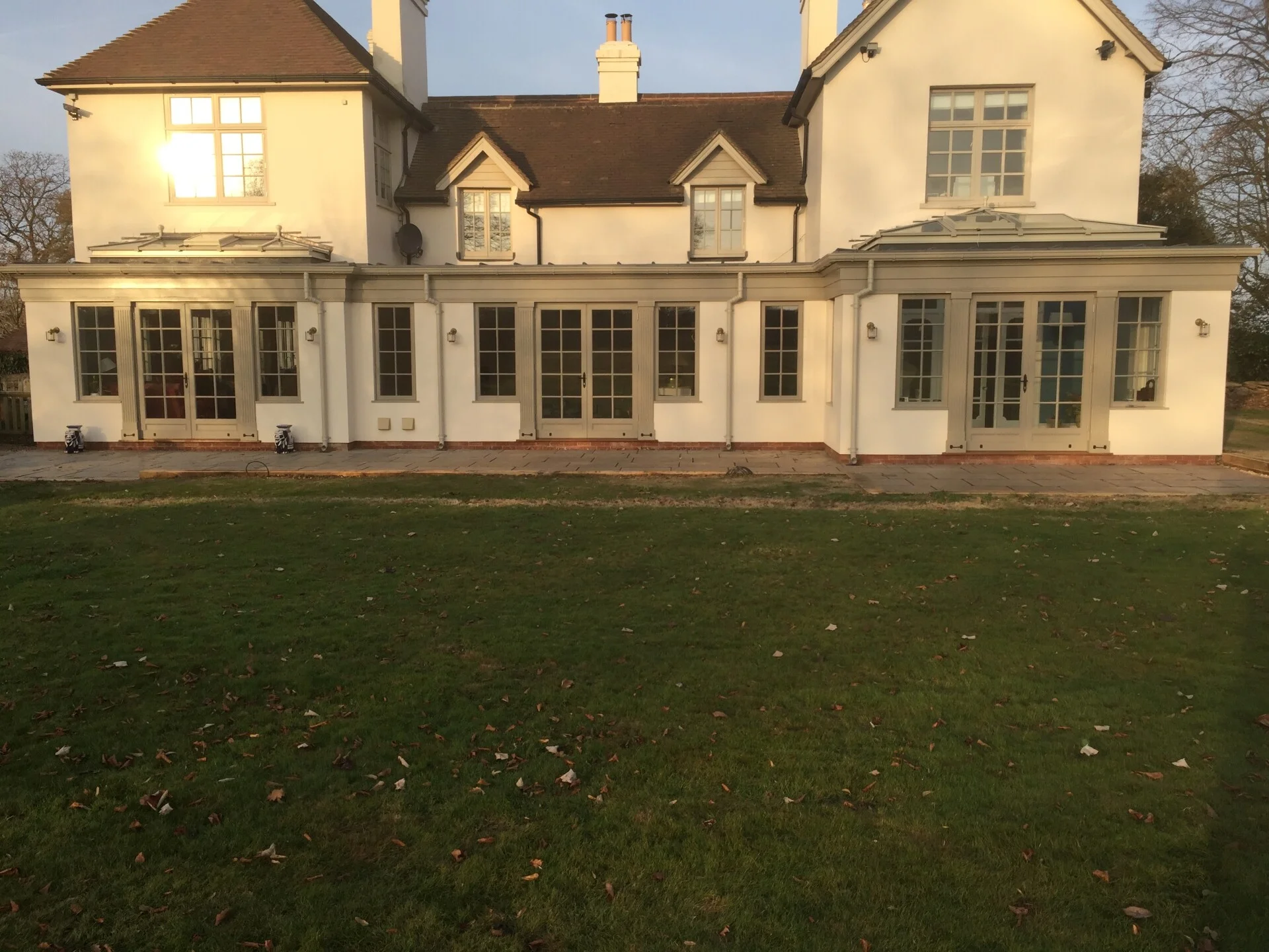Period property extension with traditional detailing and orangery