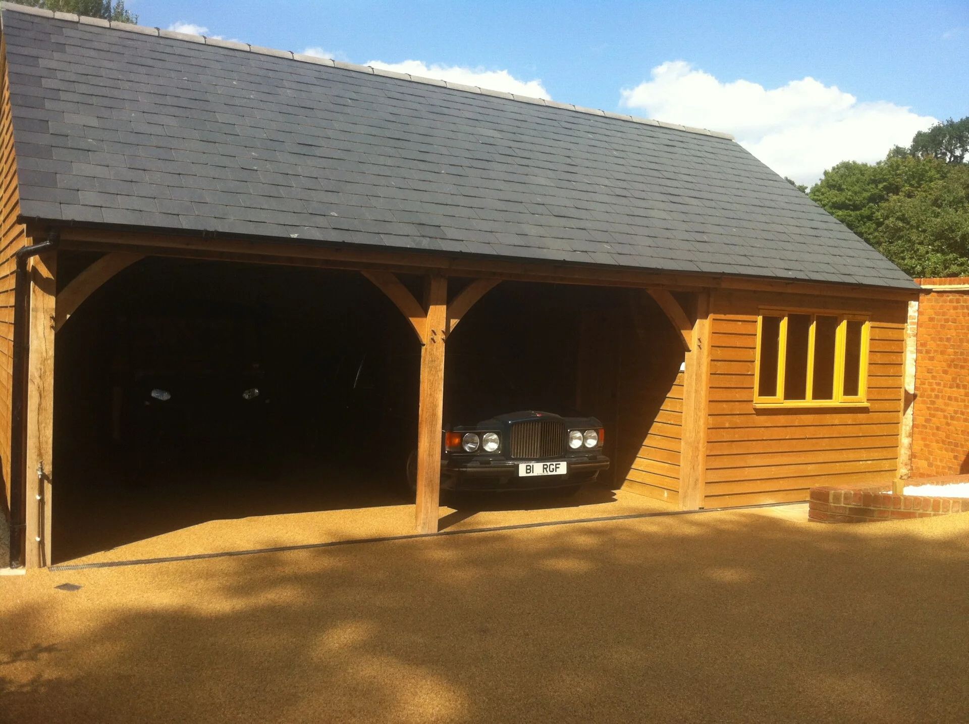 New build garden and patio area