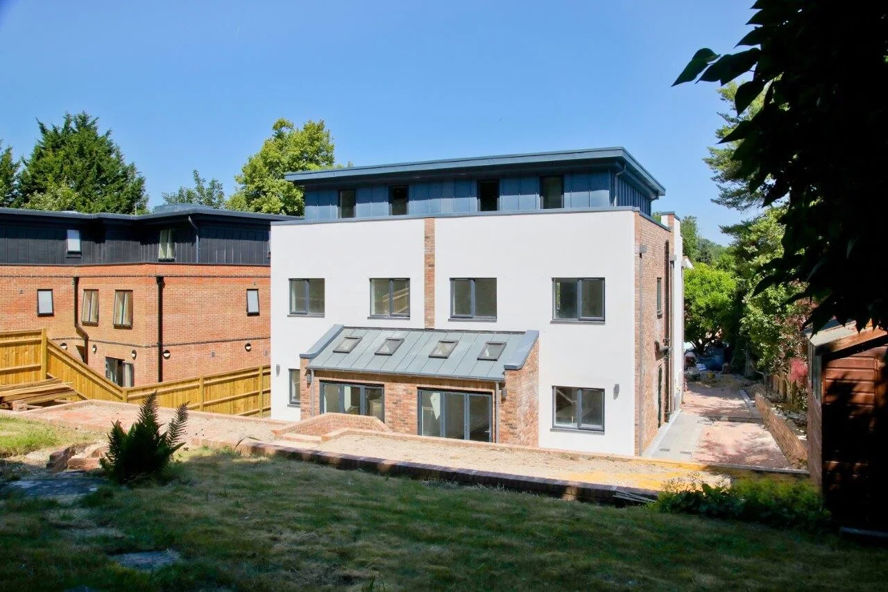 New build property exterior in East Sussex